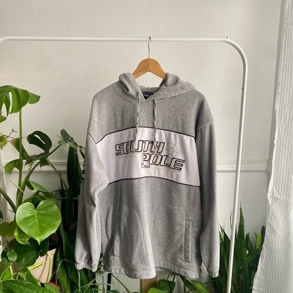 SouthPole Heavy Duty Fleece Hoodie Size L y2k Oversized